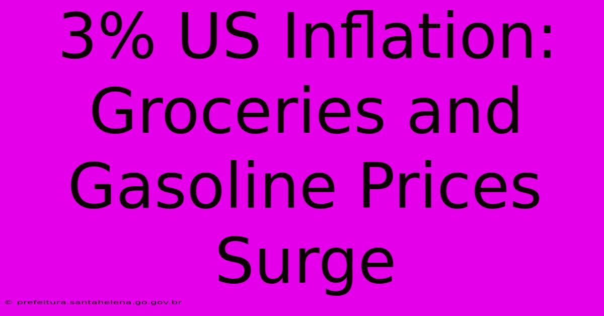 3% US Inflation: Groceries And Gasoline Prices Surge 3% US Inflation: Groceries And Gasoline Prices Surge