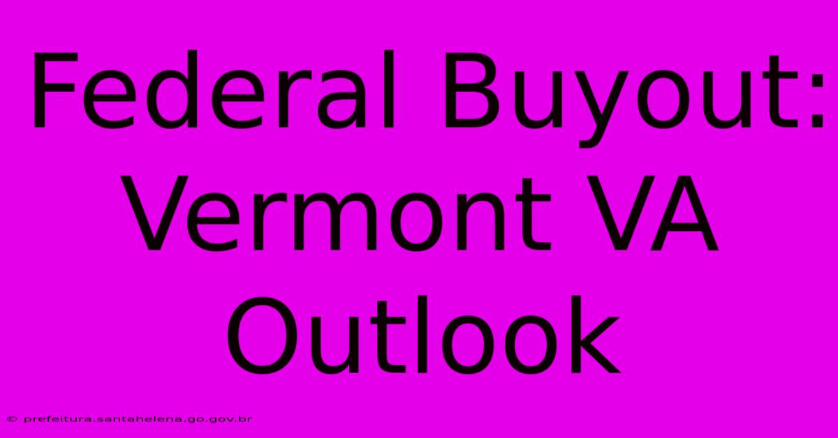 Federal Buyout: Vermont VA Outlook