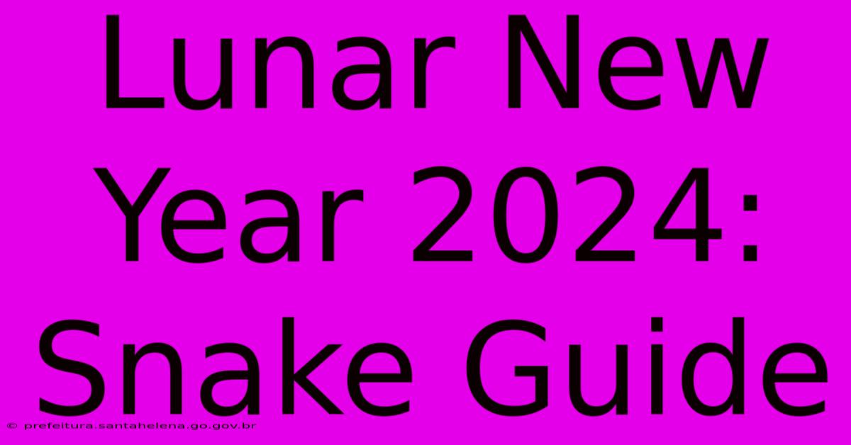 Lunar New Year 2024: Snake Guide