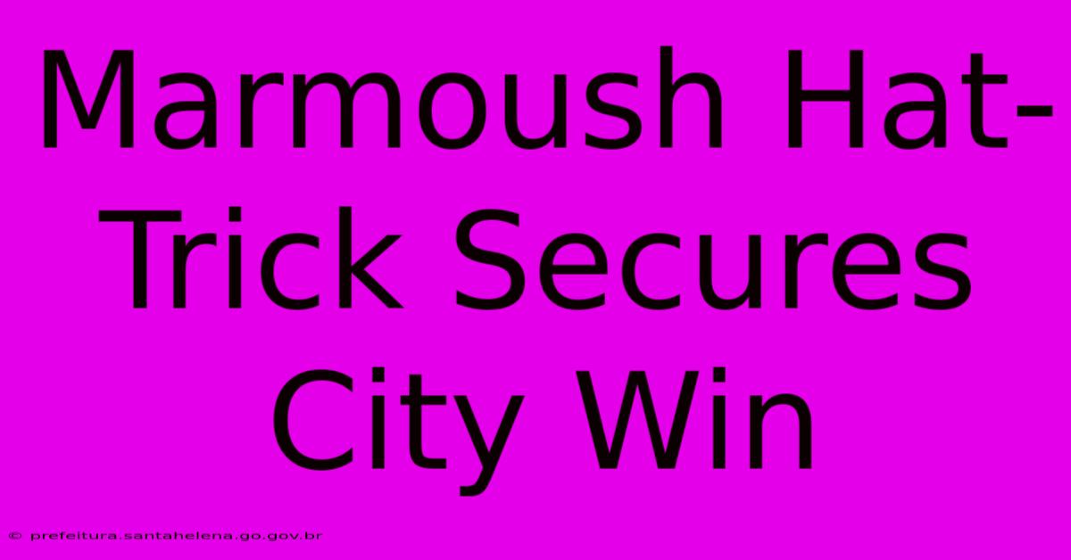 Marmoush Hat-Trick Secures City Win Marmoush Hat-Trick Secures City Win
