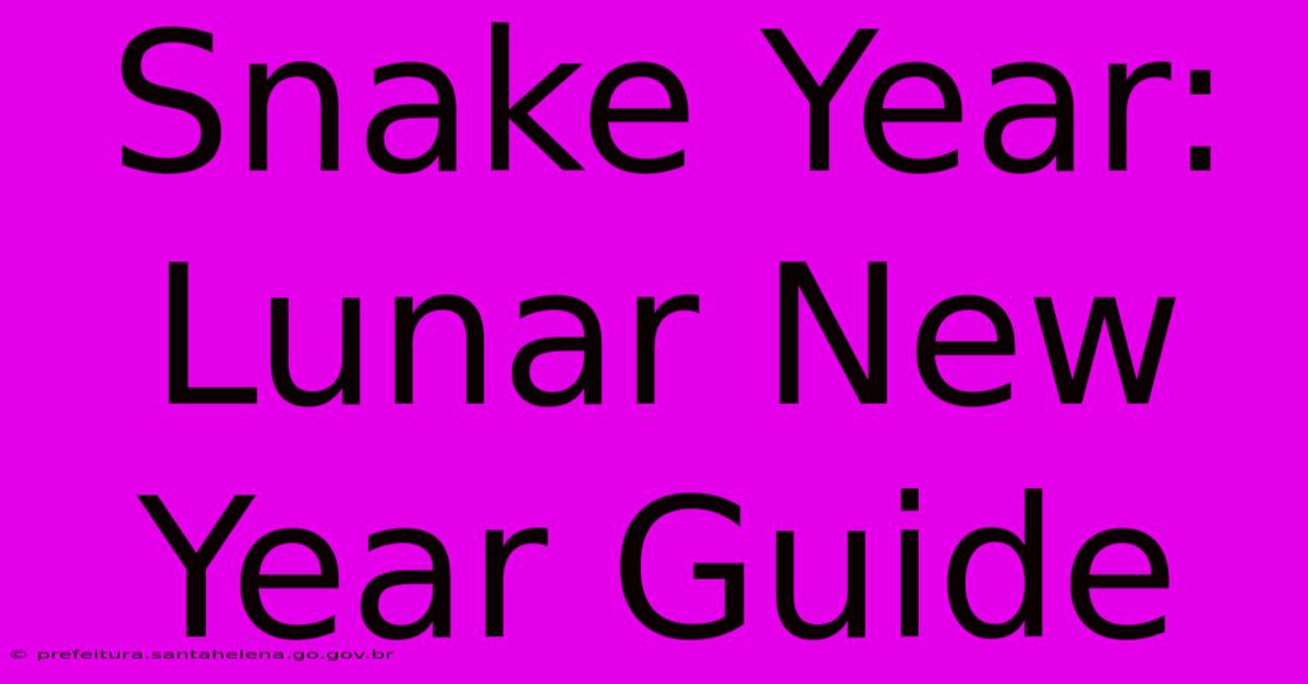 Snake Year: Lunar New Year Guide