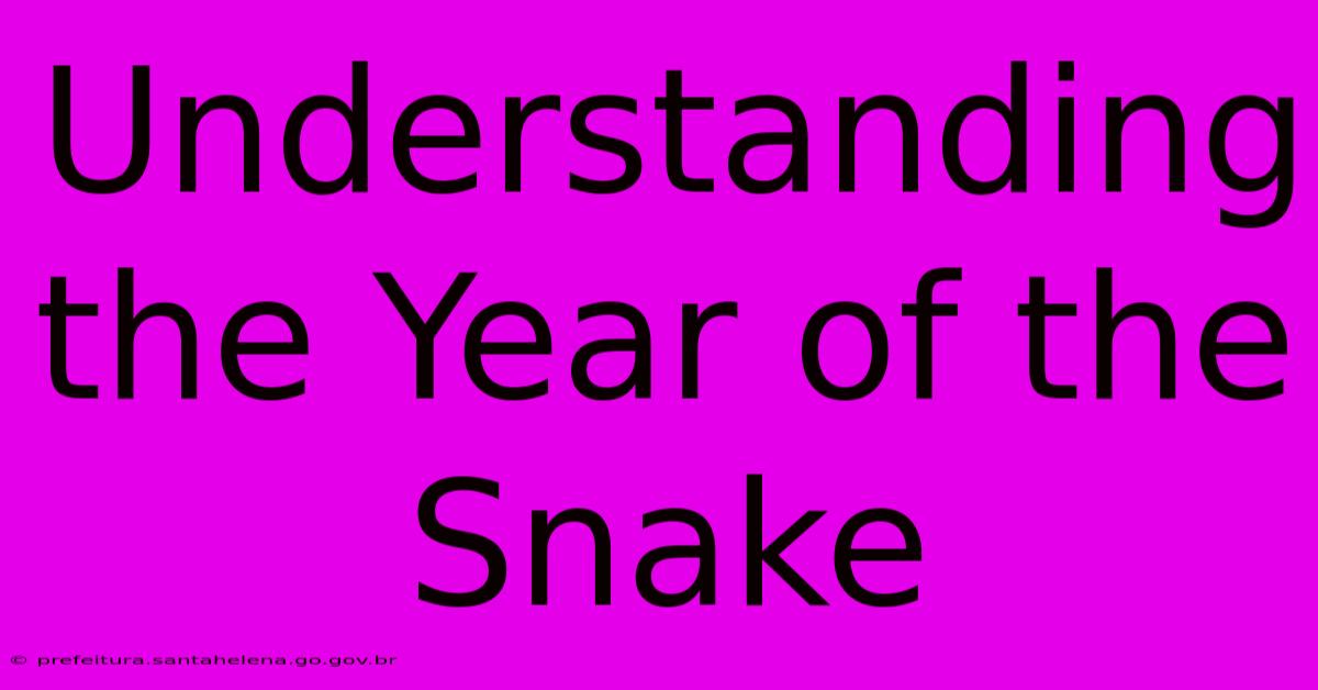 Understanding The Year Of The Snake