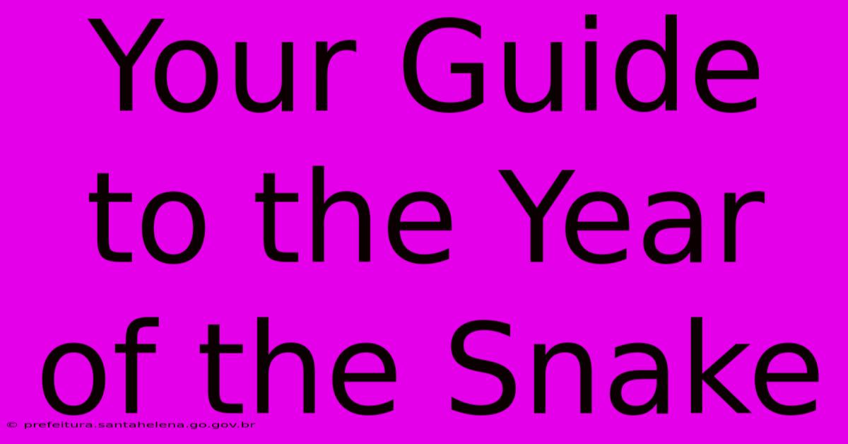 Your Guide To The Year Of The Snake